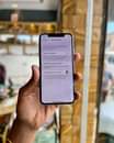 A picture of Iphone x used USA