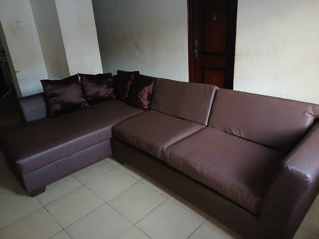 A picture of Leather Couch for sale.