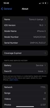 A picture of iPhone x 64Gb 300k Call WhatsApp 0712 451572 Drop ur