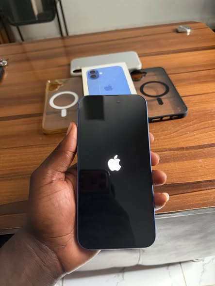A picture of Open Box Blue iPhone 16 Plus 256gb