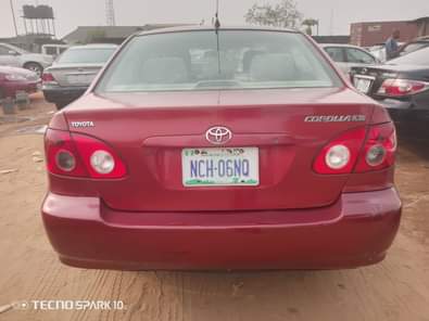 A picture of Highest grade 05 model Toyota Corolla everything is intact and