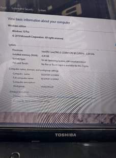 A picture of TOSHIBA LAPTOP