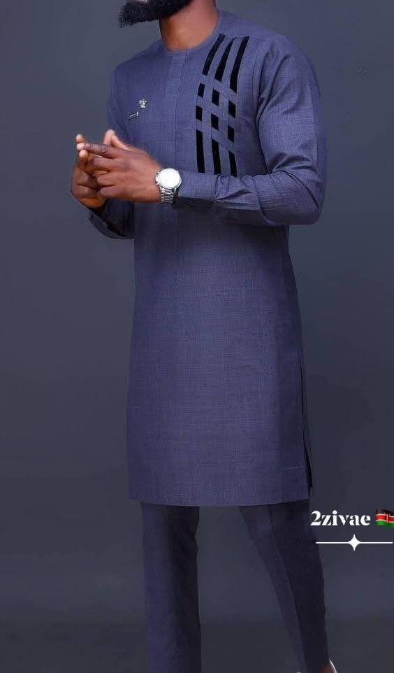 A picture of African men caftan suits