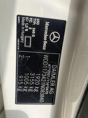 A picture of 2014 Mercedes Benz Cla250 Pre owned bought brand new White