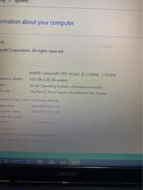 A picture of Acer Core I5