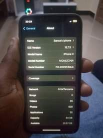 A picture of i phone x 64GB