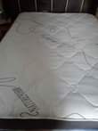A picture of Nature foam Mattress and Double head board Hisence fridge Microwave