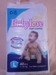 A picture of Baby love diapers and pants