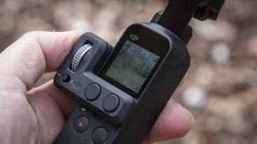 A picture of Dji pocket 1 camera for vlogs 4k videos for content