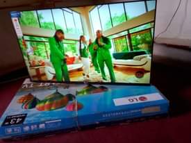 A picture of Brand New LG 43 inches digital smart flat screen frameless