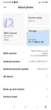 A picture of I have 100k and my Redme 9A 64GB 4GB Ram