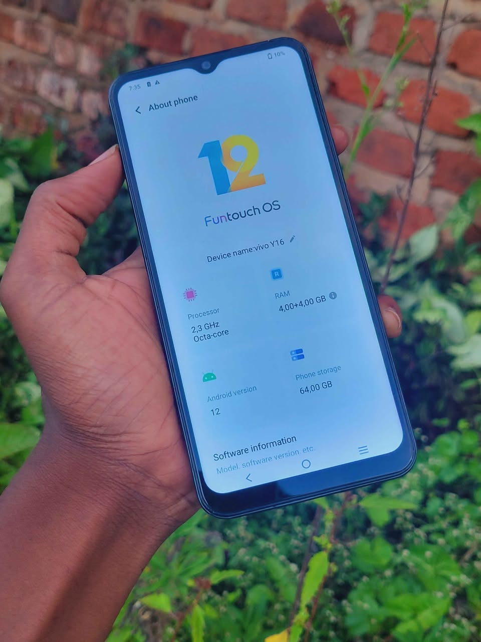 A picture of Vivo y16