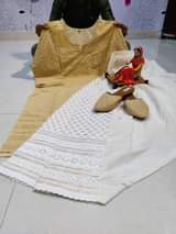 A picture of cotton Chikan work Kurti