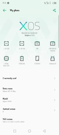 A picture of Infinix hot 10 play