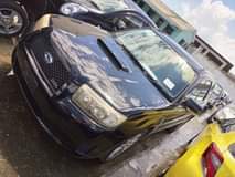 A picture of Subaru forester 2007 turbo charged black in colour I hv
