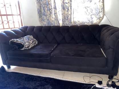 A picture of Used chesterfield sofa three seater 180k