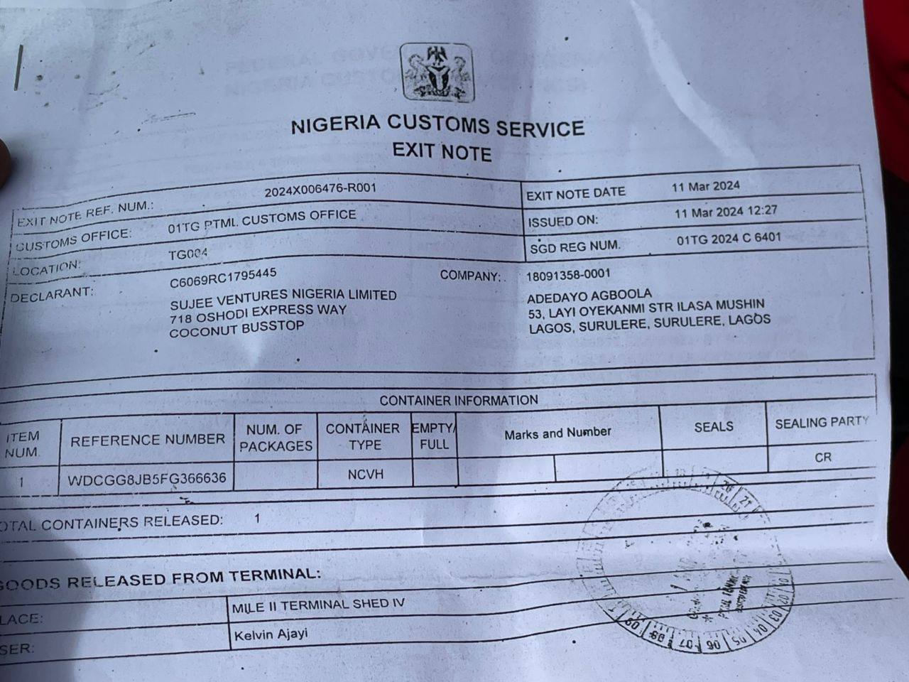 A picture of  Good Deal Just briefly Used 7 month Registration Mercedes