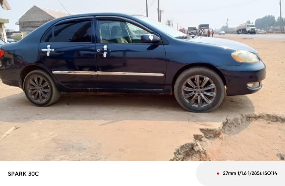 A picture of Sharp 06 corolla with noiseless engine sharp transmission system Moscow