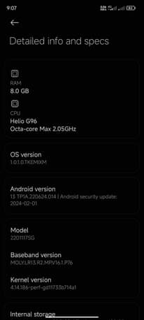 A picture of REDMI NOTE 11 S