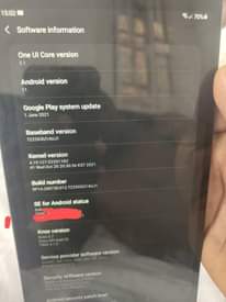 A picture of Samsung tablet