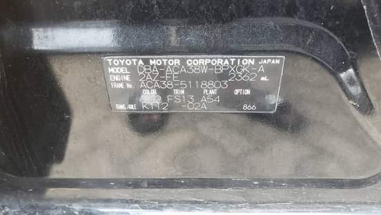 A picture of Toyota Vanguard