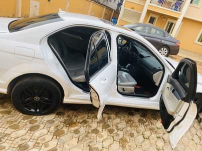 A picture of C300 Mercedes benz Colour white Neat interior Engine 100 Gear