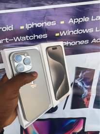 A picture of Open box locked iPhone 15 pro 256Gb