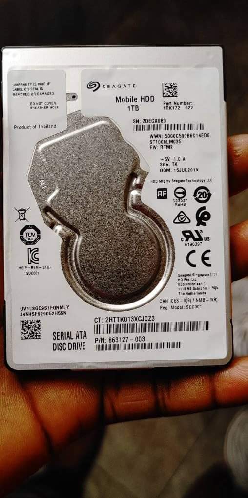 A picture of 1TB SLIM HDD STILL NEW AT ONLY 110K WHATSAPP 0772754657