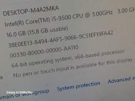 A picture of Desktop gaming computer i5 9th processor 6 graphics gb 12