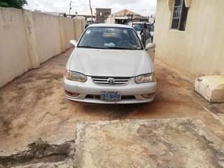 A picture of Registered toyota corolla