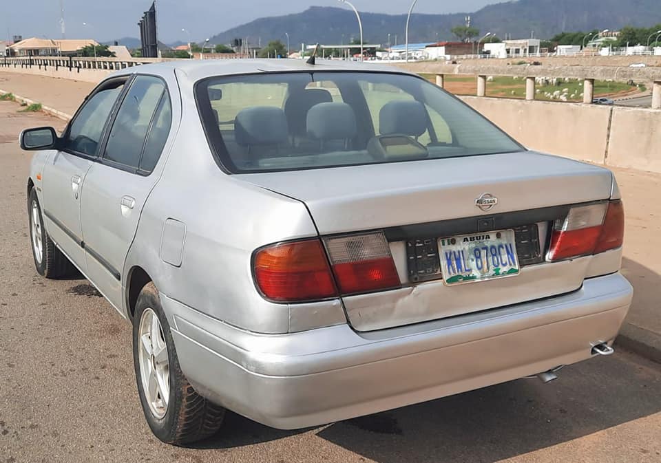 A picture of Nissan Primera. Automatic Gear. 2001 Model. Nigerian Used. In Good