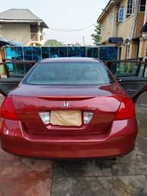 A picture of Honda Accord DC 2007 Model Colour red Condition clean used