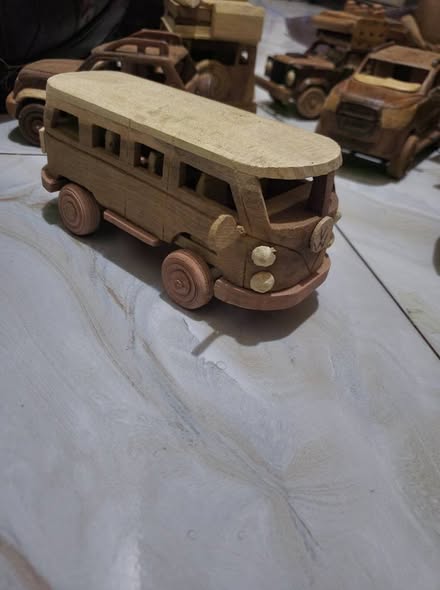 A picture of Wooden crafted Cars