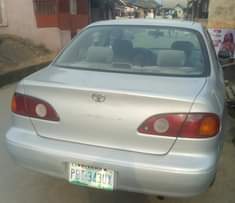 A picture of Toyota corolla 2002 model Condition Clean Registered Super Clean interior