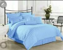 A picture of Egyptian cotton duvets covers With 4pillow cases 1 bedsheet 220