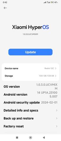 A picture of Nauza Redmi 12c