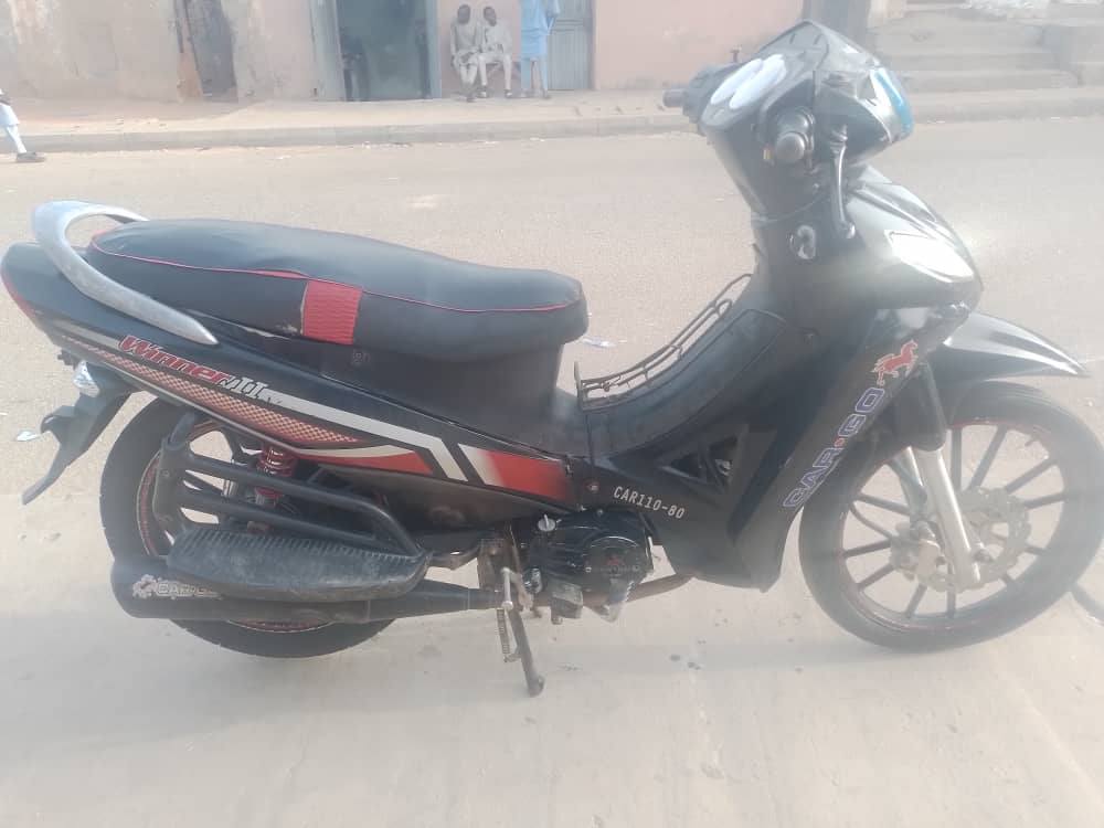 A picture of Cargo rubber rubber Motorcycle