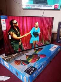 A picture of Brand New 43 inches LG Smart Android frameless tv with