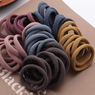 A picture of Multicolored hair ties