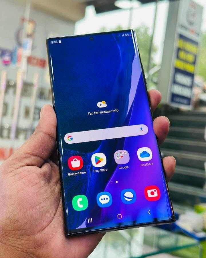 A picture of Samsung galaxy note 20 ultra