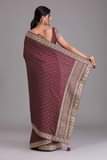 A picture of Designer Chinon Unstitched Saree
