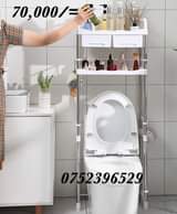 A picture of toilet racks