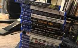 A picture of Ps3 ps4 ps5 xbox one xbox 360 games