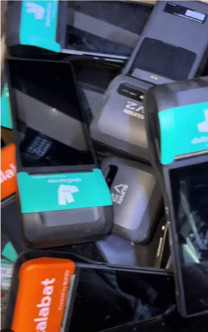 A picture of Pos machines