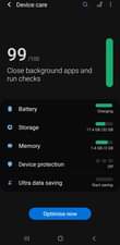 A picture of Samsung galaxy A11 with slight invisible crack 32gb 2gbram very