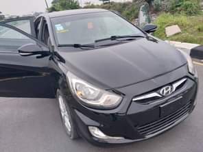 A picture of Hyunda Accent 2014 model Freshly baked on first body pan