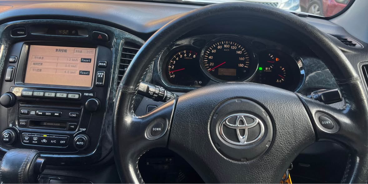 A picture of Toyota kluger in perfect condition