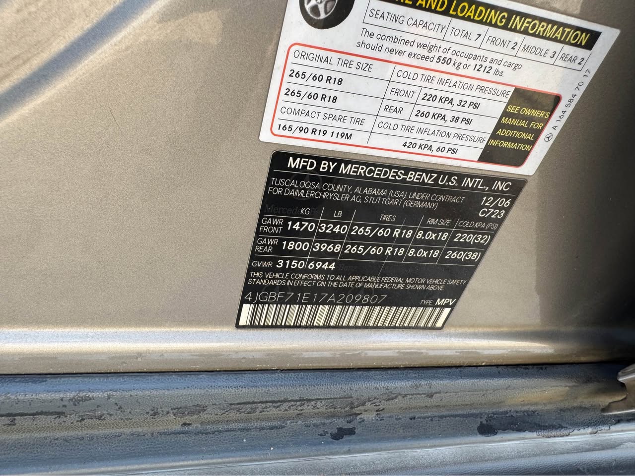 A picture of Mercedes Benz gl450
