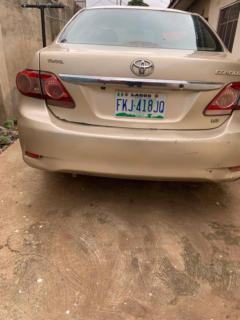 A picture of Toyota Corolla 2012 Model