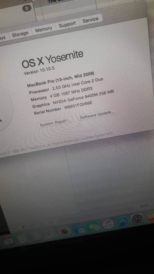 A picture of Macbook pro